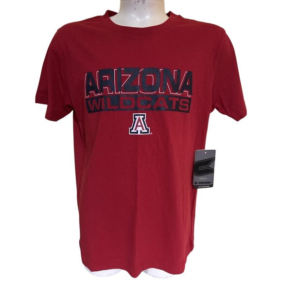 NEW Arizona Wildcats Colosseum Logo Red Short Sleeve T-Shirt Youth M 12-14 - Picture 1 of 5